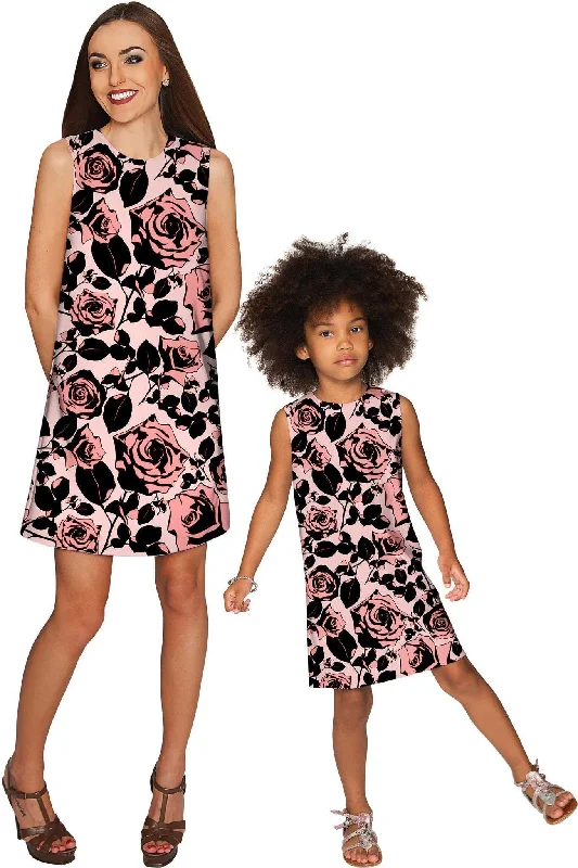 Flirty Girl Adele Shift Floral Mother and Daughter Dresses