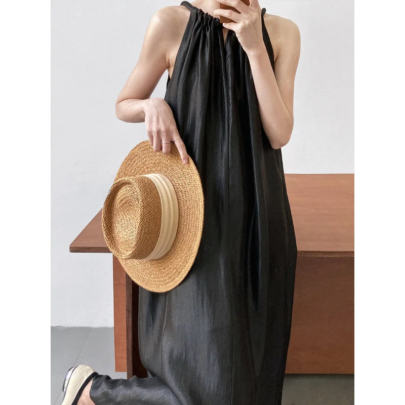 Halter Strapless Suspender Dress