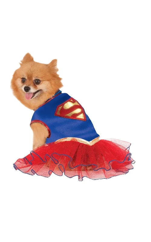 Supergirl Tutu Dress Pet Dog Costume
