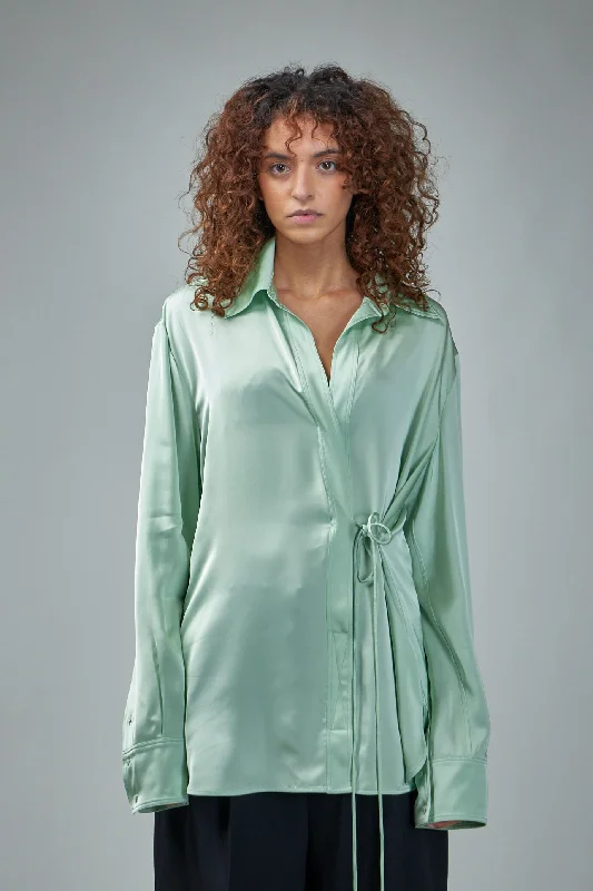 Shirt Casual Slouchy Short Sleeve