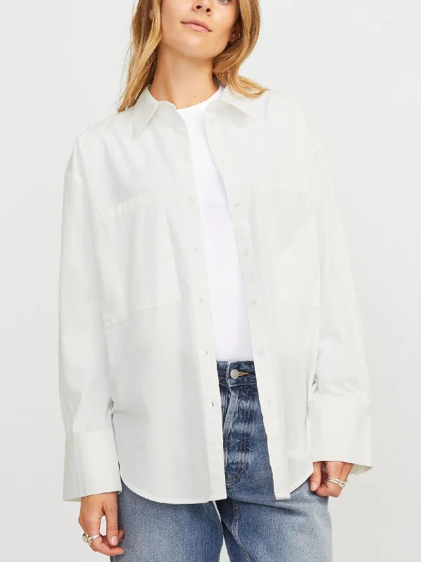 Tessa Buttondown Shirt Modern Casual Short Sleeve