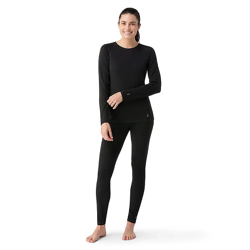 Smartwool Women's Classic All-Season Merino Base Layer Long Sleeve Shirt Stylish Split-Hem Short Shirt