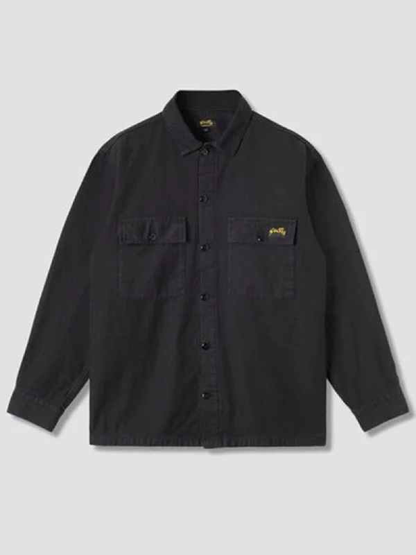 CPO Long Sleeve Buttondown Shirt Fashionable Draped Short Sleeve