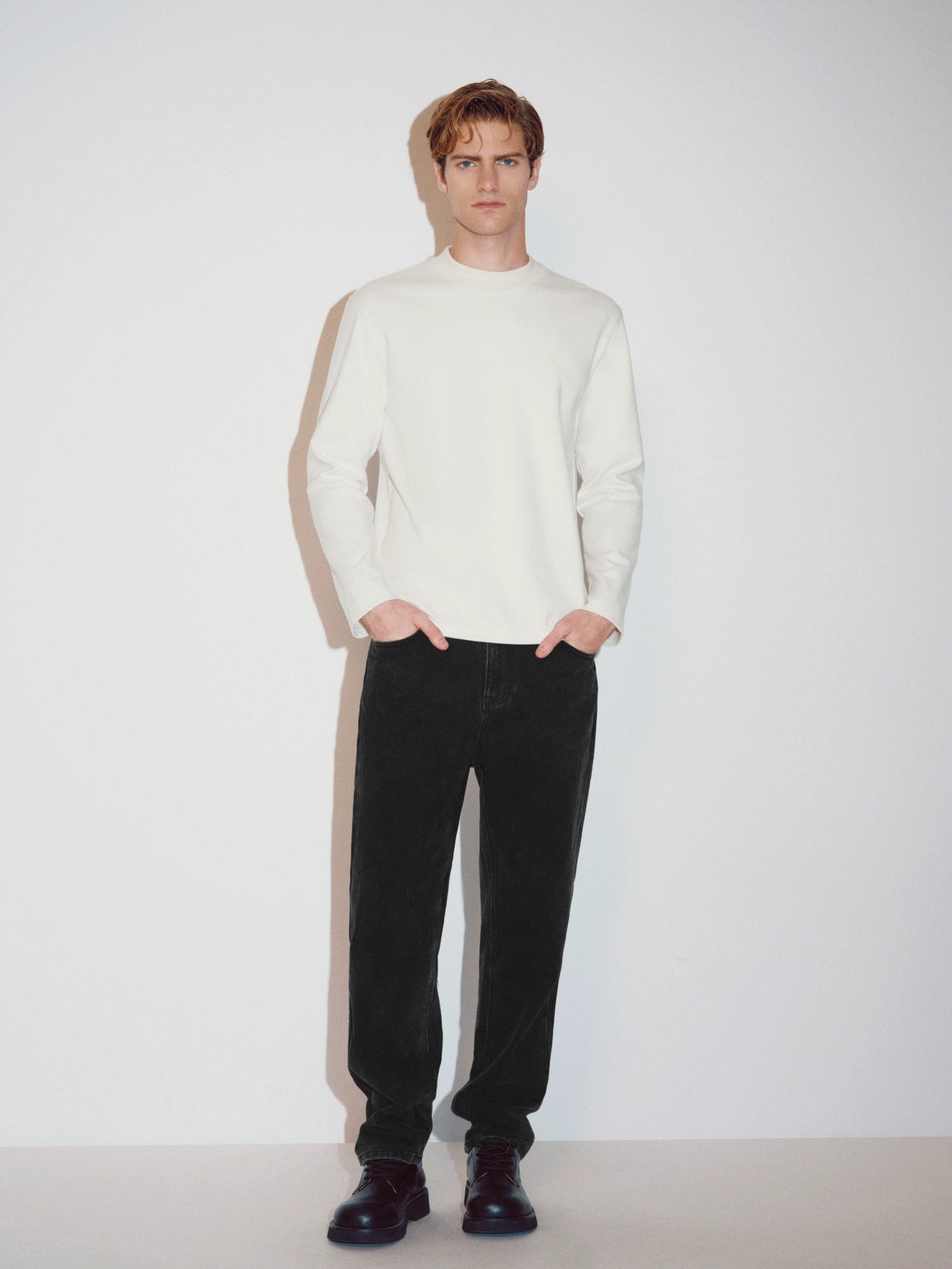 Crew Neck T-Shirts Asymmetrical Pockets Print