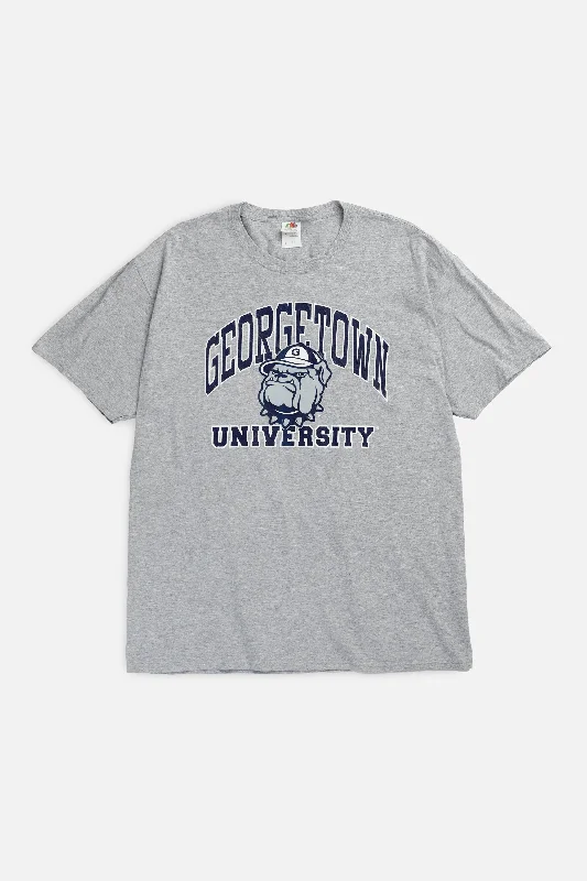 Vintage Georgetown University Tee - M Fleece Nylon Spandex