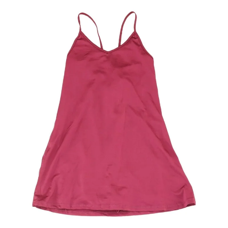 Burgundy Solid Mini Dress Cozy A-Line Mini Dress