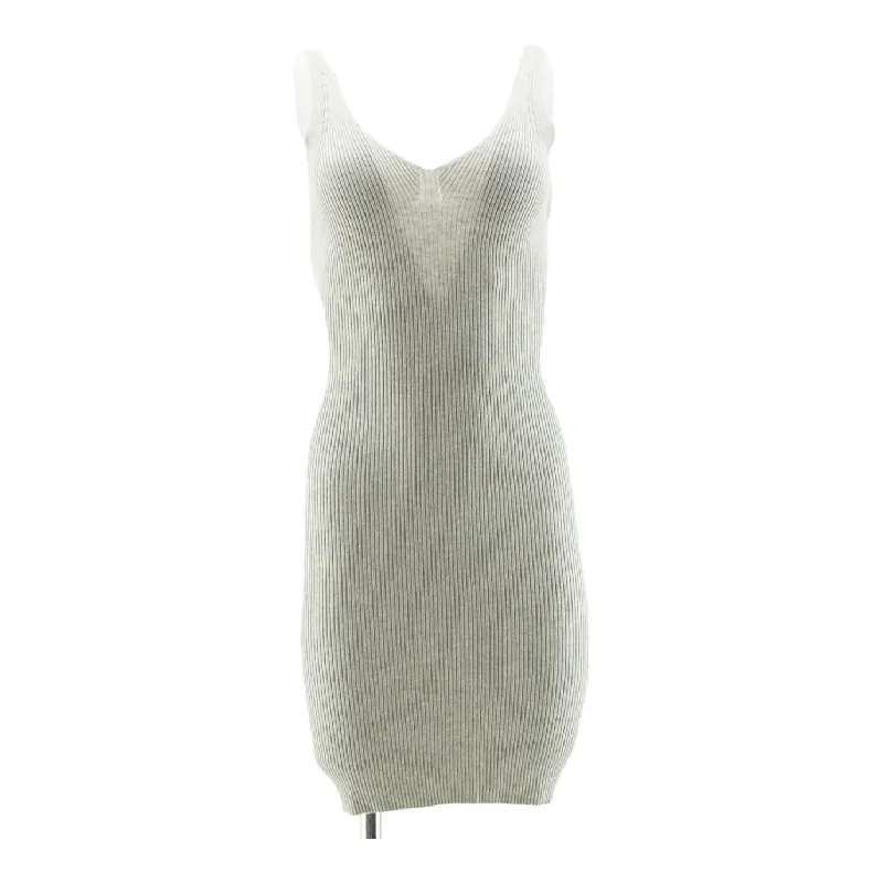 Gray Striped Mini Dress Classic Casual Mini Dress