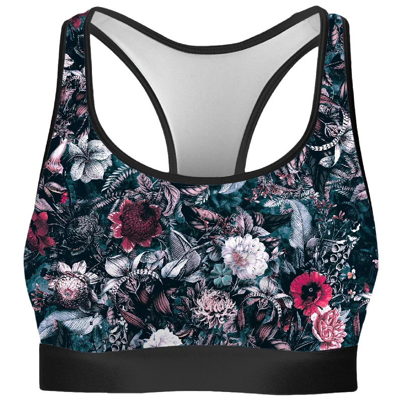 Blue Garden Rave Bra Sexy Underwire Bra