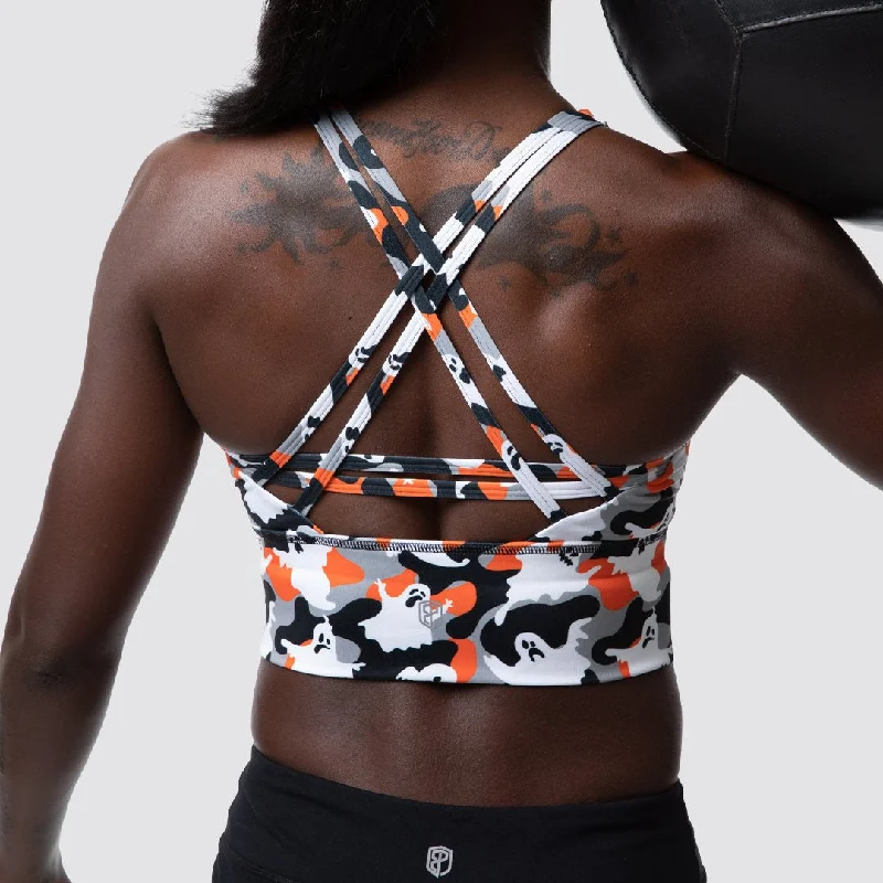Halloween Crossfire Sports Bra (Frightened Fatigue) Soft Strapless Bra