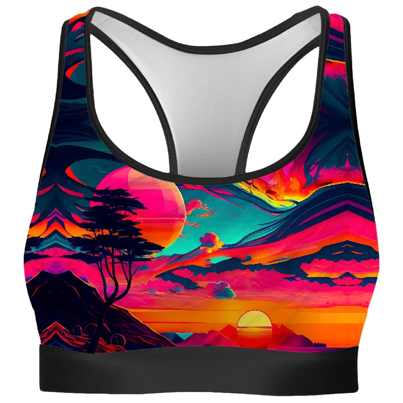 Sunset Melt Rave Bra Soft Lace Bralette