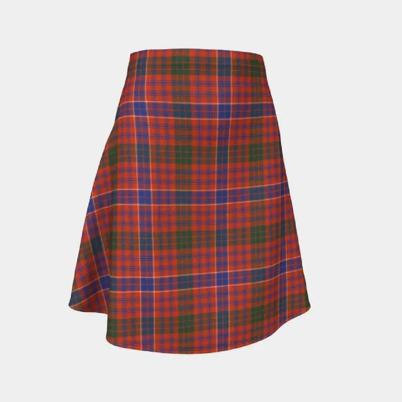 MacRae Ancient Tartan Flared Skirt velvet skirt plush
