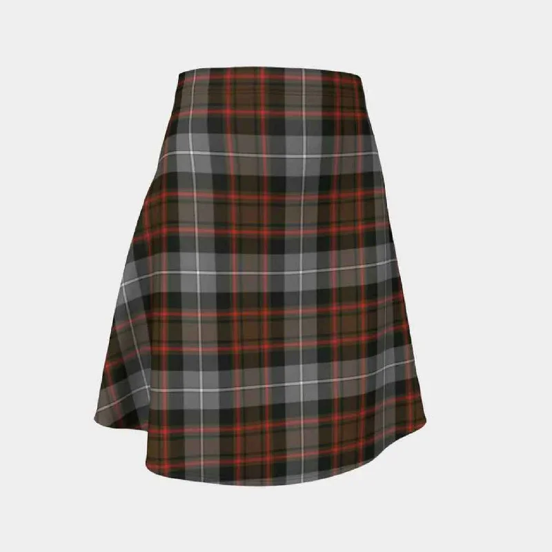 MacRae Hunting Weathered Tartan Flared Skirt linen skirt breathable